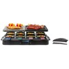 MEDION® Raclette Grill MD 17168, 1.200 bis 1.400 W, Antihaftbeschichtung, Überhitzungsschutz, halb Platte – halb Stein Ausstattung