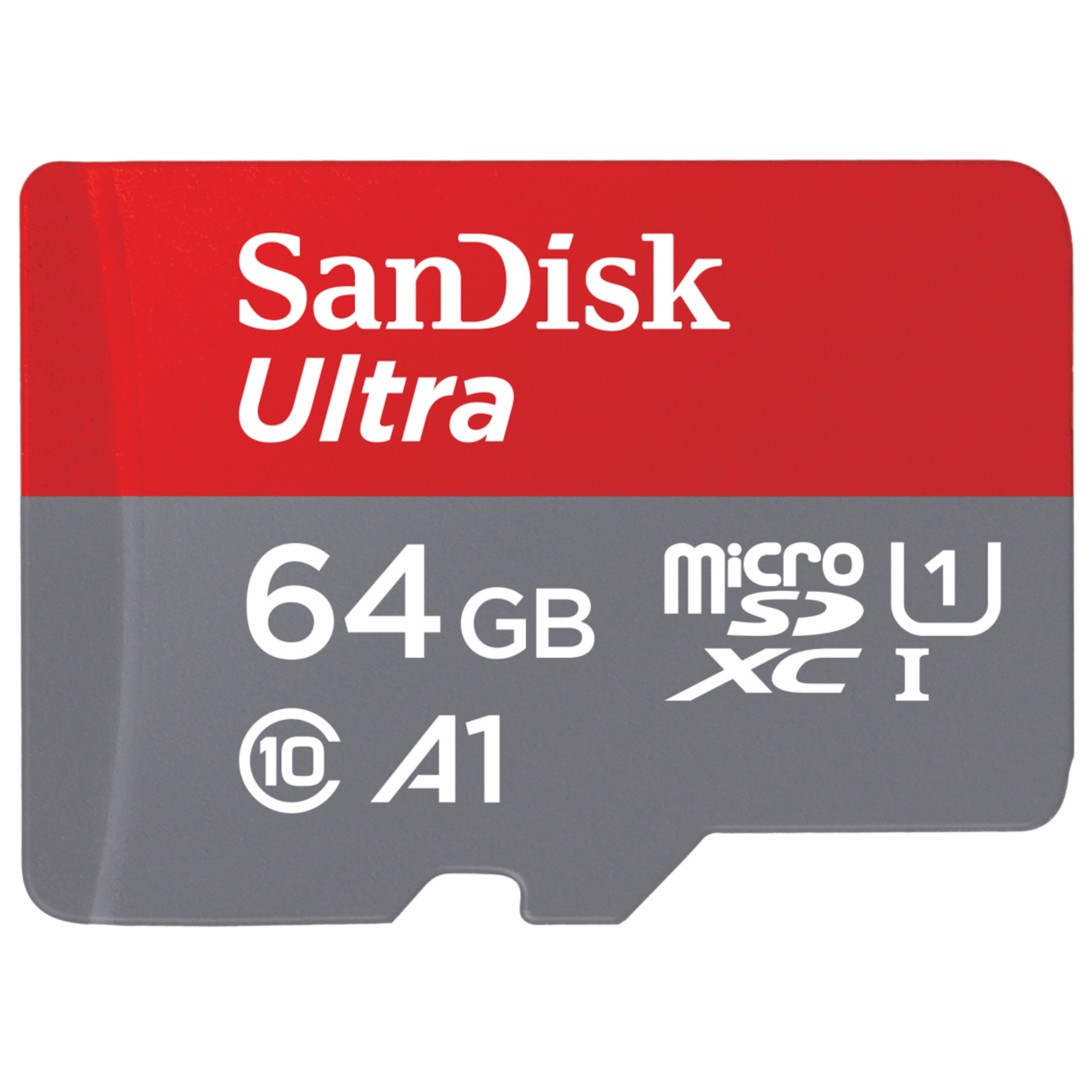 SANDISK 64 GB Ultra® microSDHC™/SDXC™ Speicherkarte, Bis zu 100MB/s, Wasserdicht, SanDisk® Memory Zone App, Inklusive SD™-Adapter