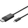 GOOBAY USB-C ™ - Câble adaptateur DisplayPort, pour la transmission de signaux vidéo UHD depuis un Mac / PC, par exemple vers un moniteur ou un projecteur