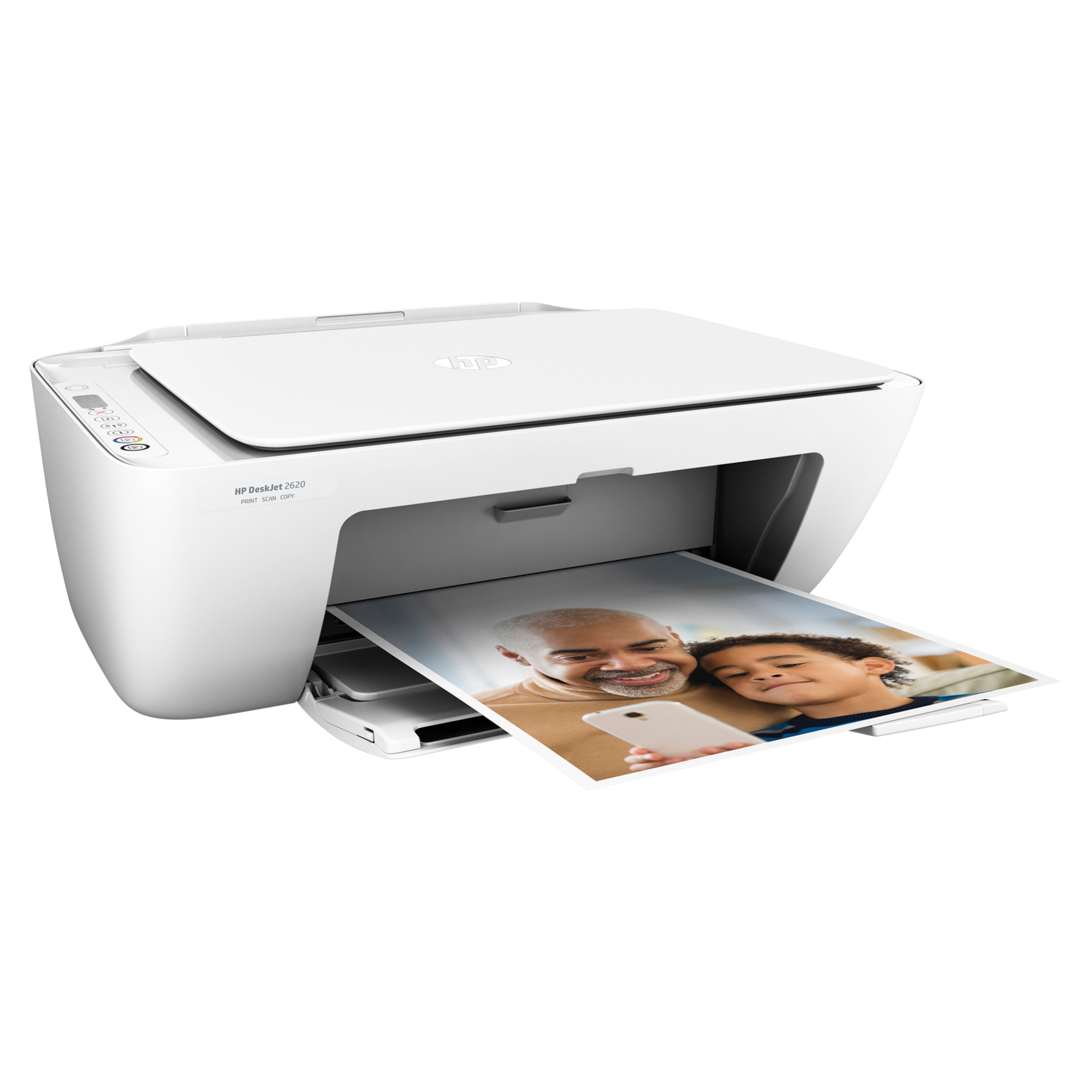 HP DeskJet 2620 All-in-One Drucker, Drucken, Kopieren und Scannen mit einem Gerät, WLAN, USB 2.0, APP-Unterstützung, Wireless Direct Technologie