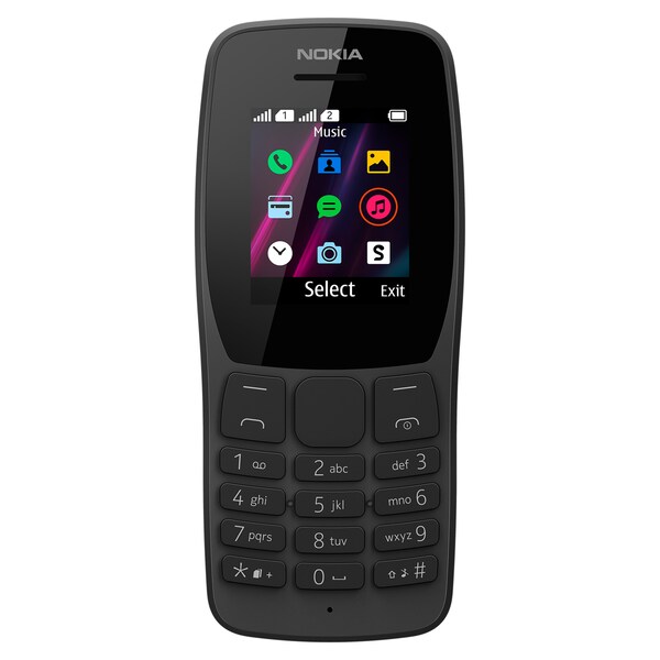 NOKIA 110 Dual SIM (2019), schwarz