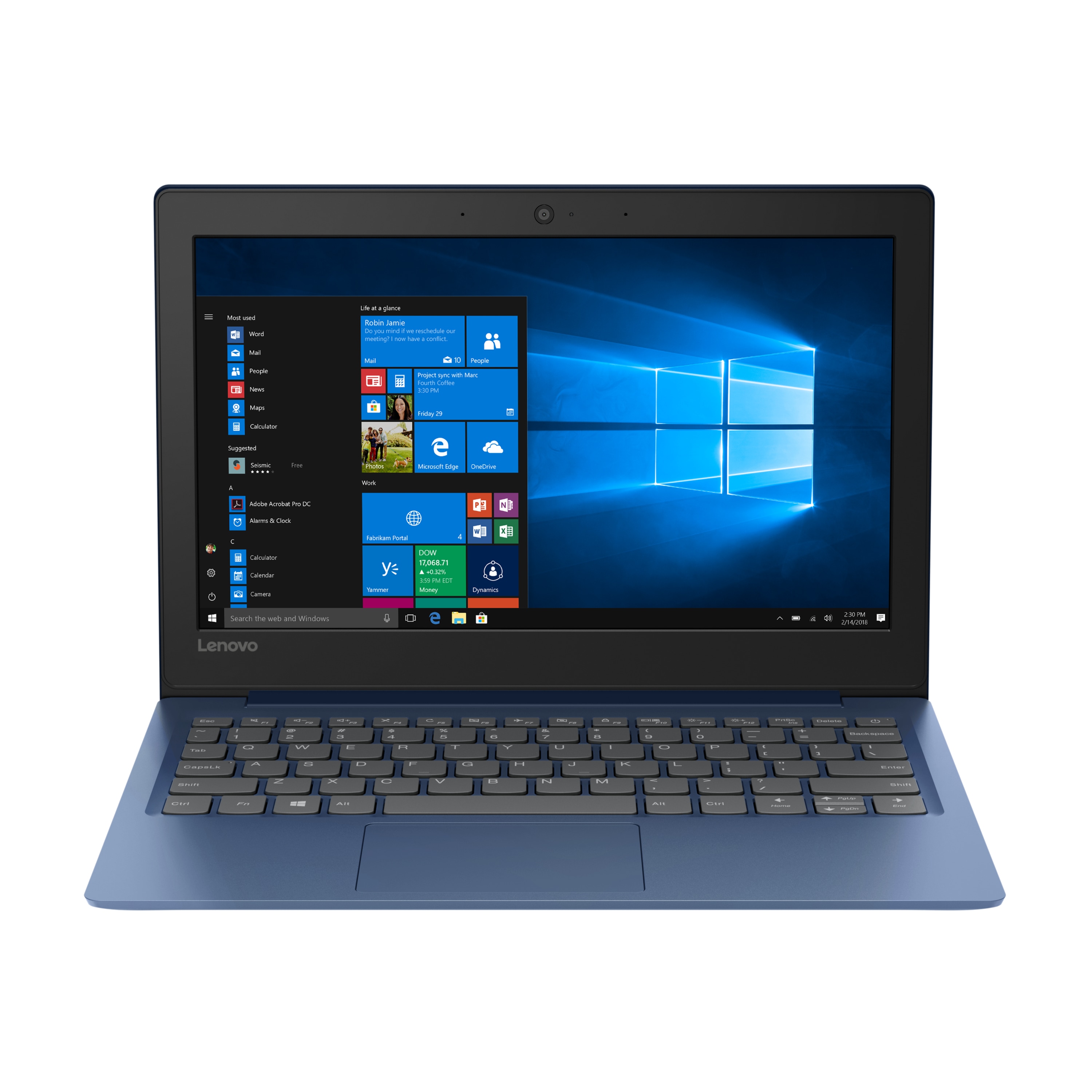 LENOVO IdeaPad™ S130, Intel® Celeron® N4000, Windows 10 Home (S Modus), 27,9 cm (11") HD-Display, 64 GB Flash, 4 GB RAM, Notebook (B-Ware)