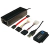 LOGILINK USB 2.0 zu IDE & SATA Adapter, max. Geschwindigkeit: 480 MBit, One Touch Backup (OTB) Funktion, Unterstützt auch CD- & DVD-LW