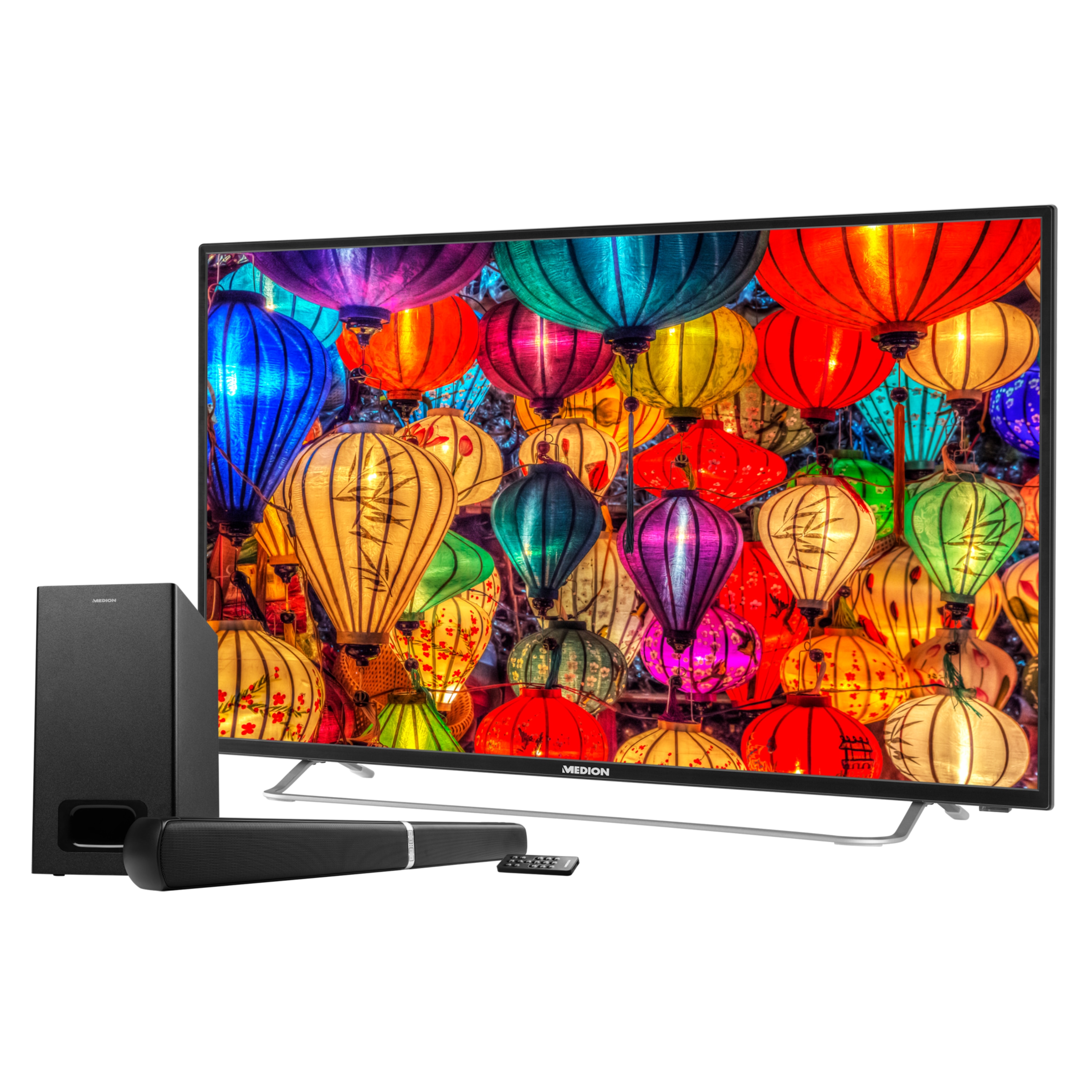 MEDION® LIFE® S15005 TV, 125,7 cm (50"), inkl. Wandhalterung, Full HD, HD Triple Tuner, integrierter Mediaplayer, CI+, inkl. 2.1 TV Soundbar E64126