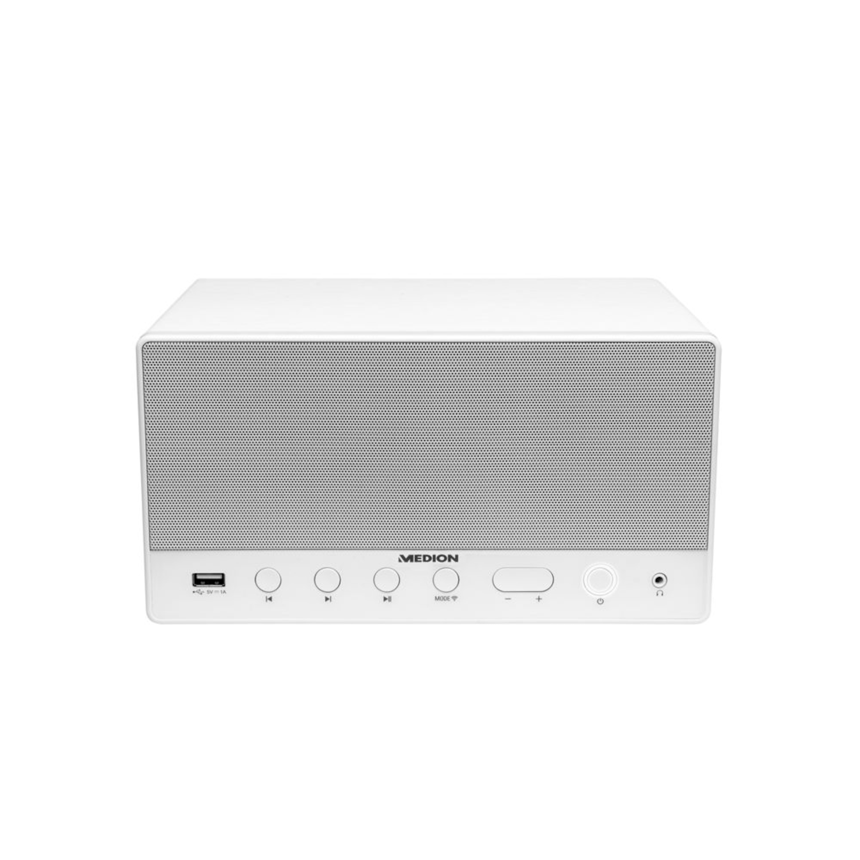 MEDION® LIFE® P61071 Multiroom Lautsprecher mit WLAN, Spotify® Connect kompatibel, DLNA, USB Ladeanschluss, AUX, 2 x 7 W + 15 W RMS