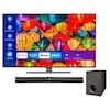 MEDION® LIFE® S16565 Smart-TV, 163,8 cm (65'') Ultra HD Fernseher, inkl. LIFE® P61220 TV-Soundbar mit Subwoofer - ARTIKELSET