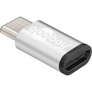 GOOBAY Adapter USB-C™ auf USB 2.0 Micro-B, sehr einfache Bedienbarkeit, geeignet für z. B. MacBook mit USB-C™ Port