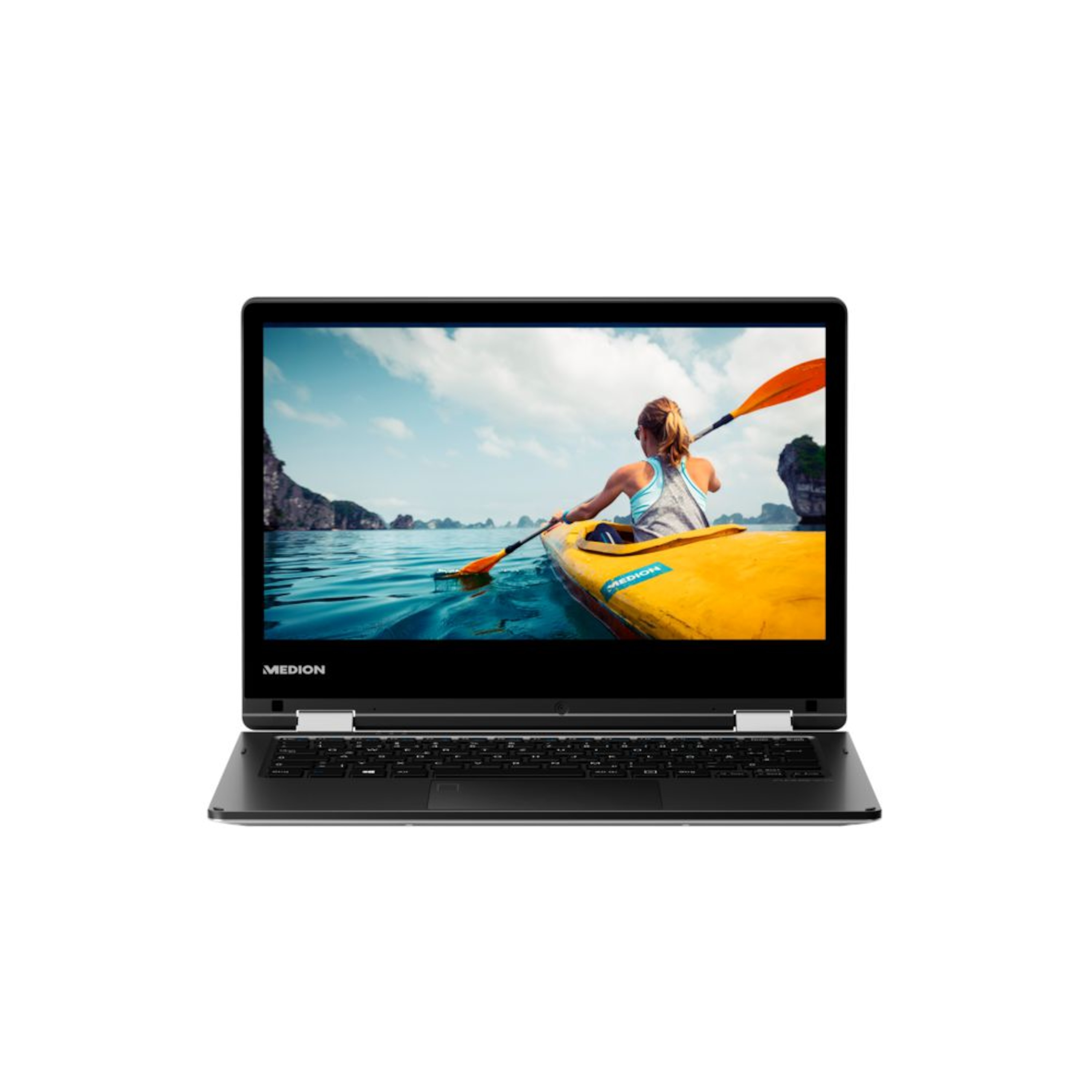 MEDION® AKOYA® E2225T, Intel® Atom® x5-Z8350, Windows 10 Home, 29,5 cm (11,6") HD Touch-Display, 64 GB Flash, 2 GB RAM, Convertible  (B-Ware)