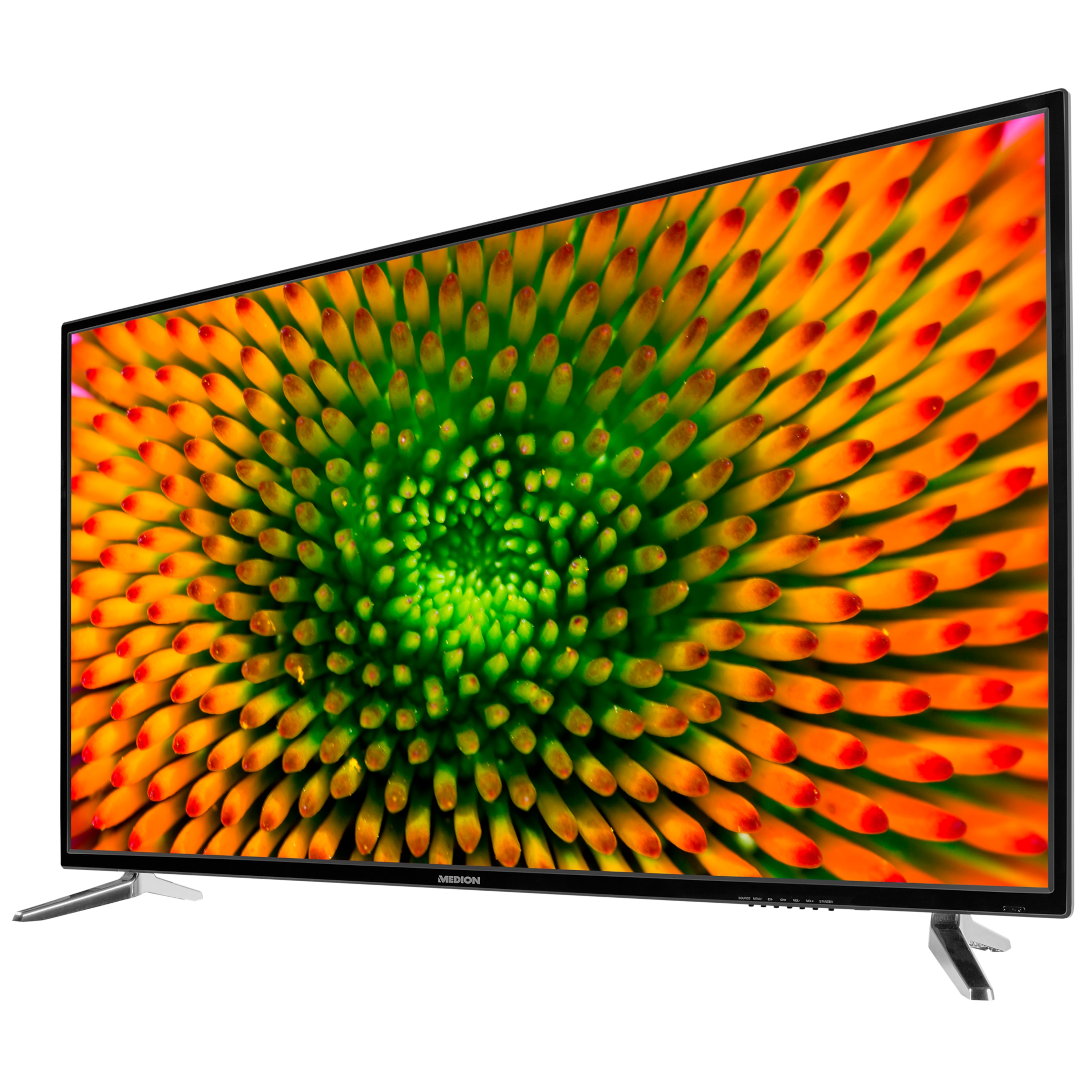 MEDION® LIFE® P15501 TV, 138,8 cm (55") Ultra HD Fernseher, inkl. DVB-T 2 HD Modul (12 Monate freenet TV gratis) - ARTIKELSET
