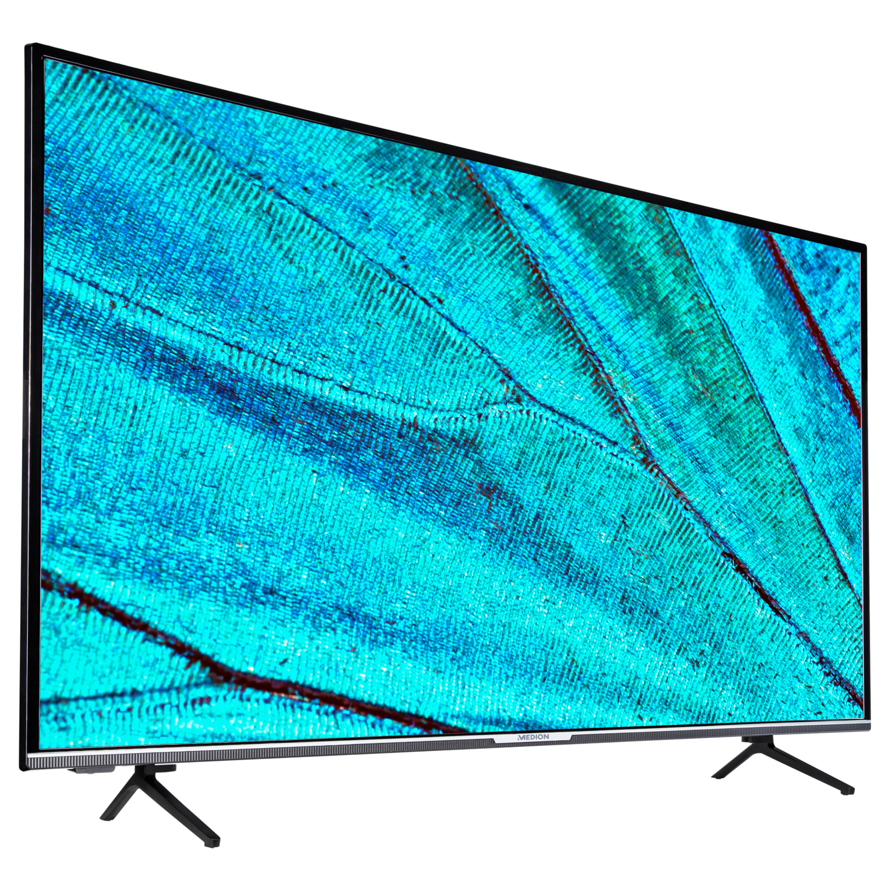 MEDION® LIFE® X15580 Smart-TV, 138,8 cm (55'') Ultra HD Fernseher, inkl. LIFE® P61220 TV-Soundbar mit Subwoofer - ARTIKELSET