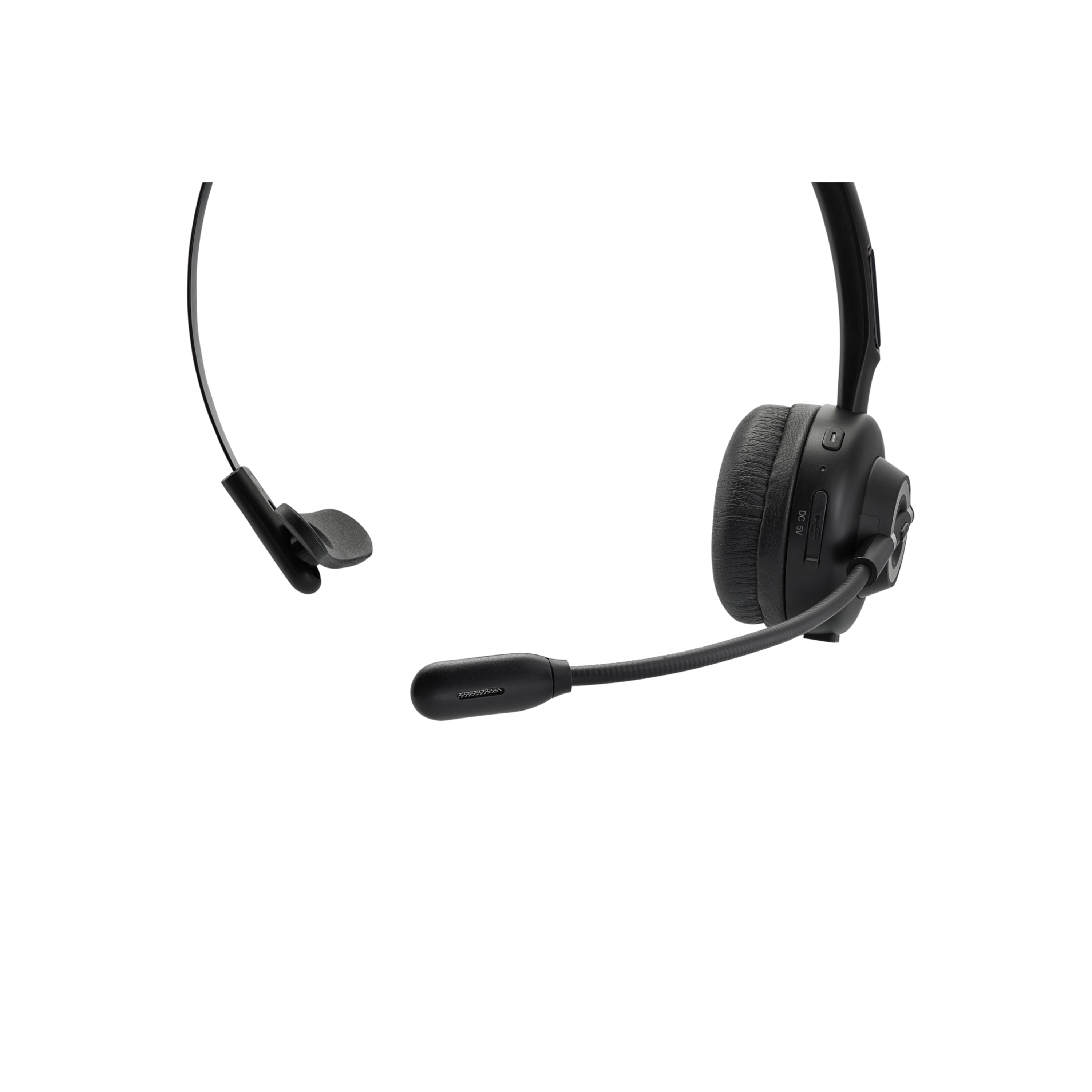 MEDION® LIFE® E83279 Bluetooth® Mono Headset, flexibles Mikrofon, integrierter Akku mit langer Laufzeit, Ladestation, individuell einstellbarer Bügel, weiche Ohrpolster, Plug & Play