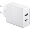 WENTRONIC Snelle oplader Dual USB-C ™ met Power Delivery, laadt maximaal twee apparaten tegelijkertijd op