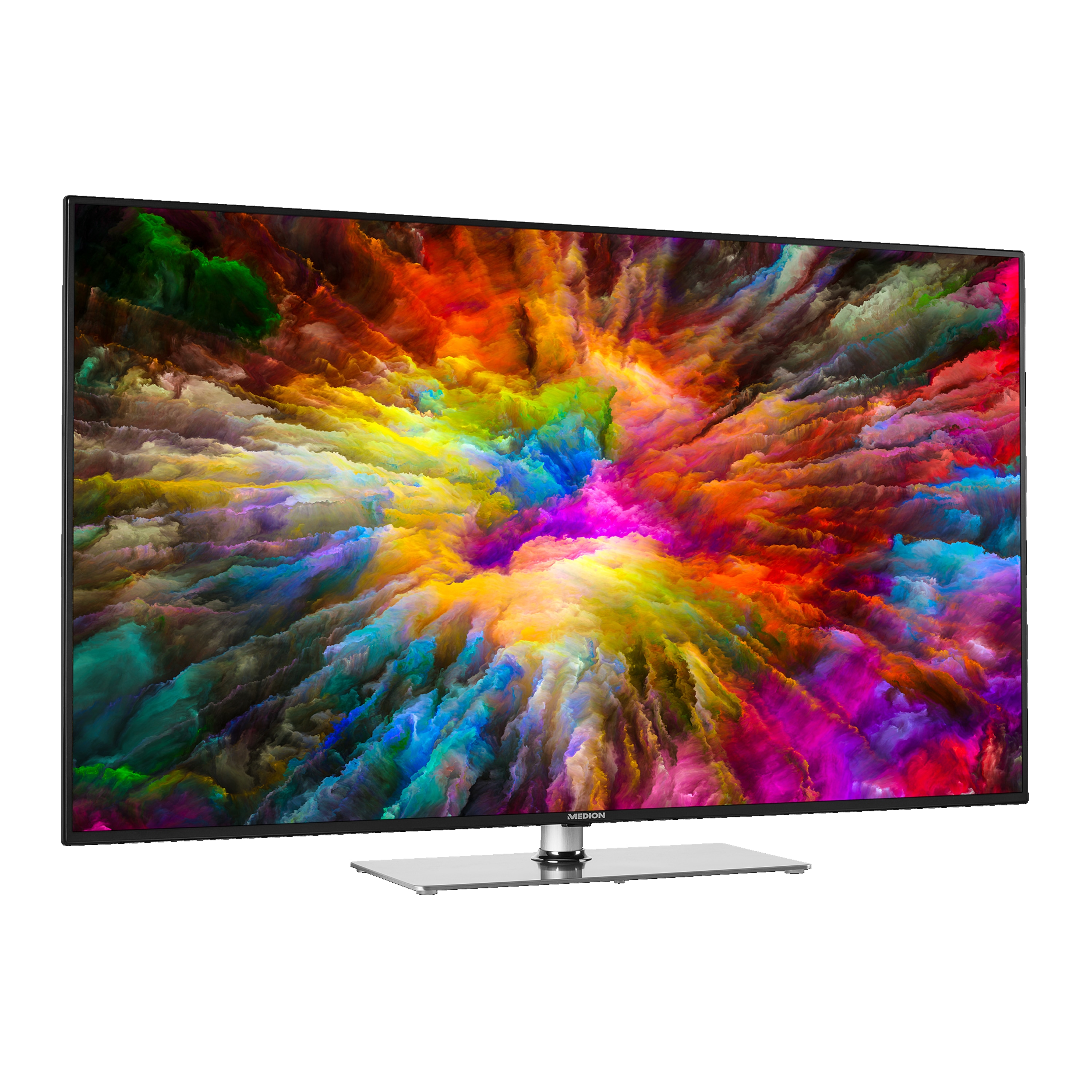 MEDION® LIFE® S15512 Smart TV, 138,8 cm (55") LED-Backlight, UHD Display, HDR, HD Triple Tuner, Bluetooth®, PVR, Netflix, HbbTV, CI+, inkl. 2.1 TV Soundbar E64126