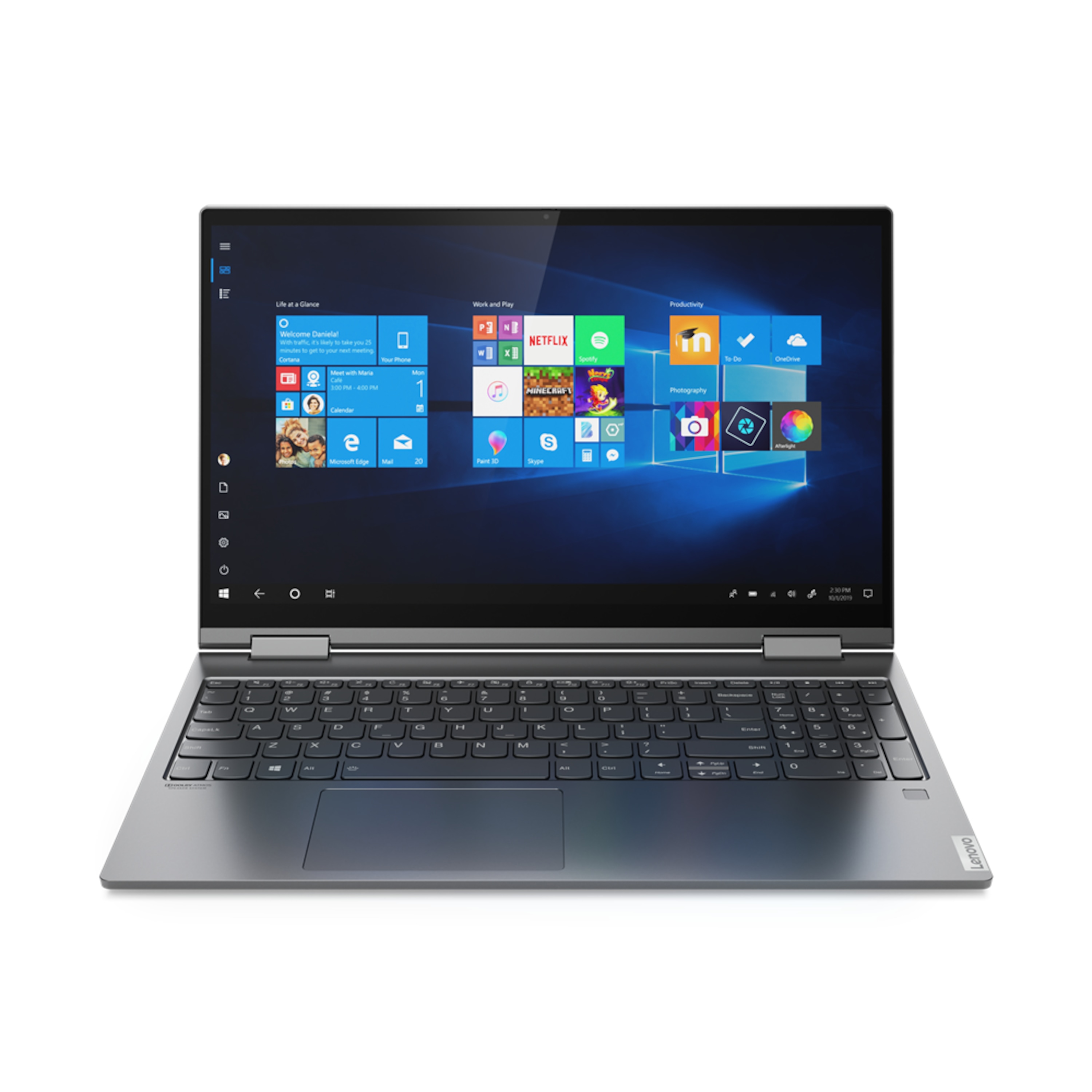 LENOVO Yoga S740-15IML, Intel® Core™ i7-10510U, Windows 10 Home, 39,6 cm (15,6") FHD-Touch Display, 1 TB PCIe SSD, 16 GB RAM, 2-in-1 Notebook (B-Ware)
