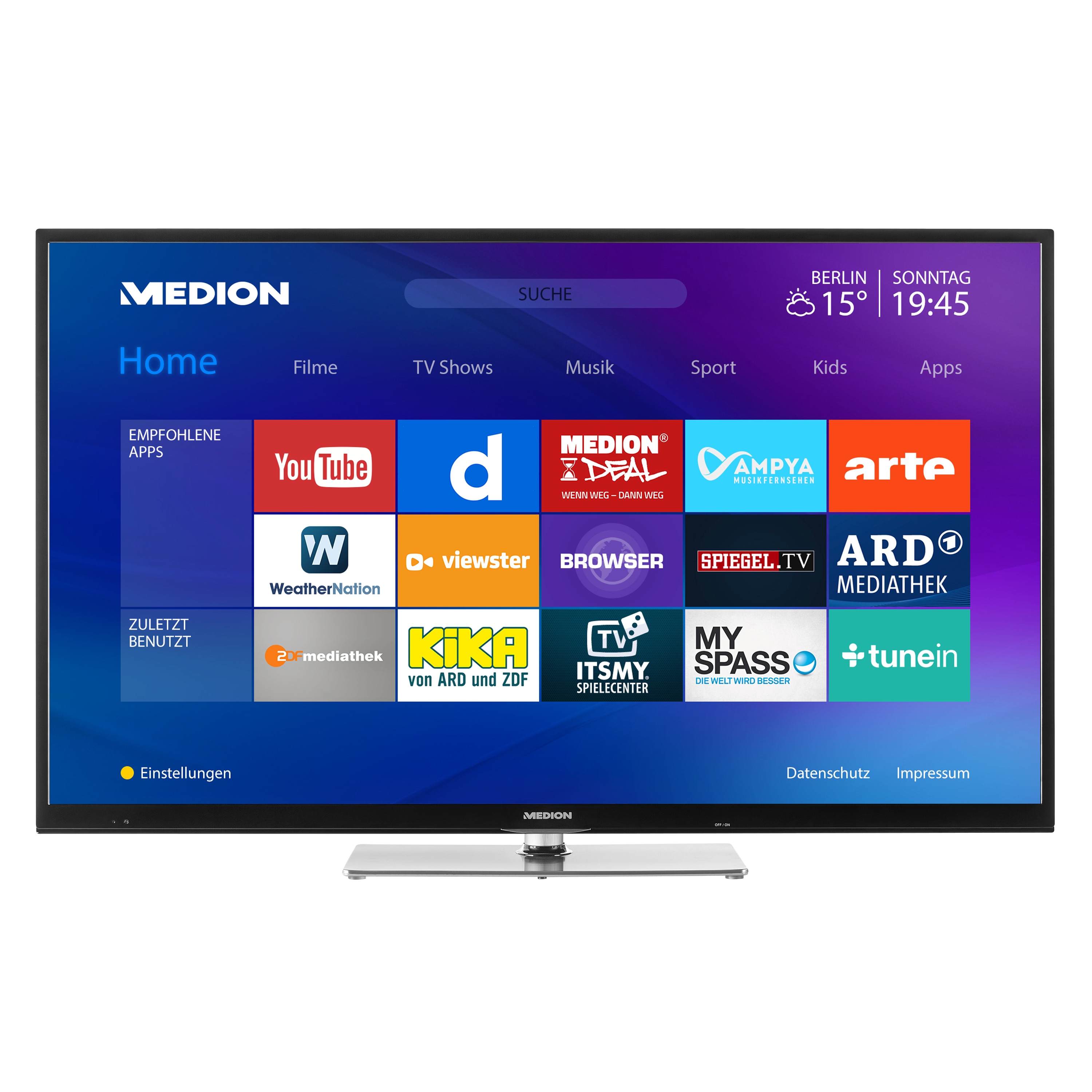 MEDION® LIFE® X14908 SmartTV, 123,2 cm (49'') Ultra HD Display, HDR