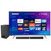 MEDION® LIFE® X14380 Smart-TV, 108 cm (43'') Ultra HD Fernseher, inkl. LIFE® P61220 TV-Soundbar mit Subwoofer - ARTIKELSET