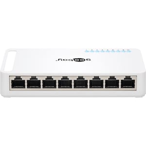 GOOBAY 8-poorts Gigabit Ethernet Network Switch | met 8 x RJ45 poorten 10/100/1000 Mbps | Green-Power Ethernet | ondersteunt automatische onderhandeling auto MDI/MDIX | plug & play