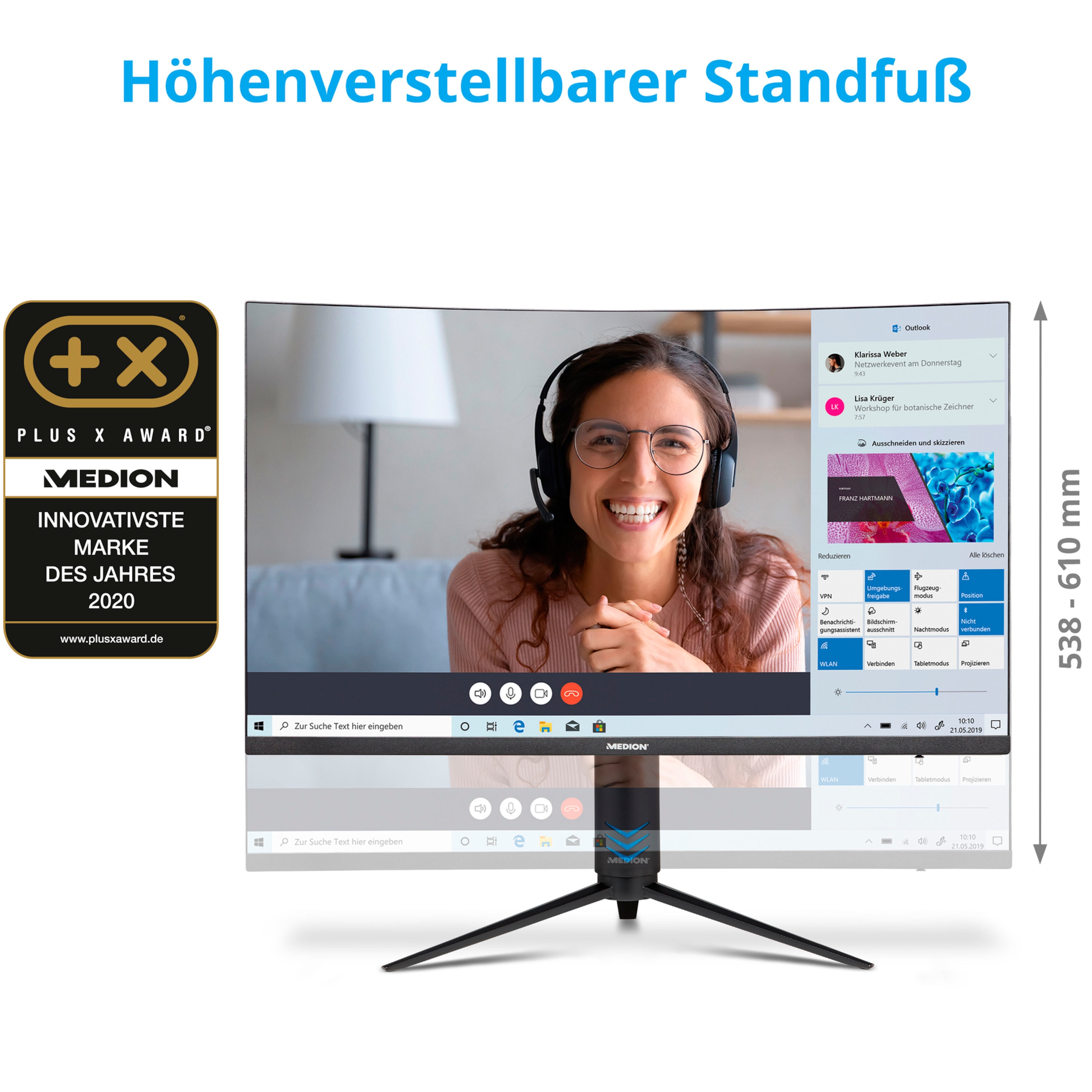 MEDION® AKOYA® P53292 (MD 22092) Curved Monitor | MEDION.DE