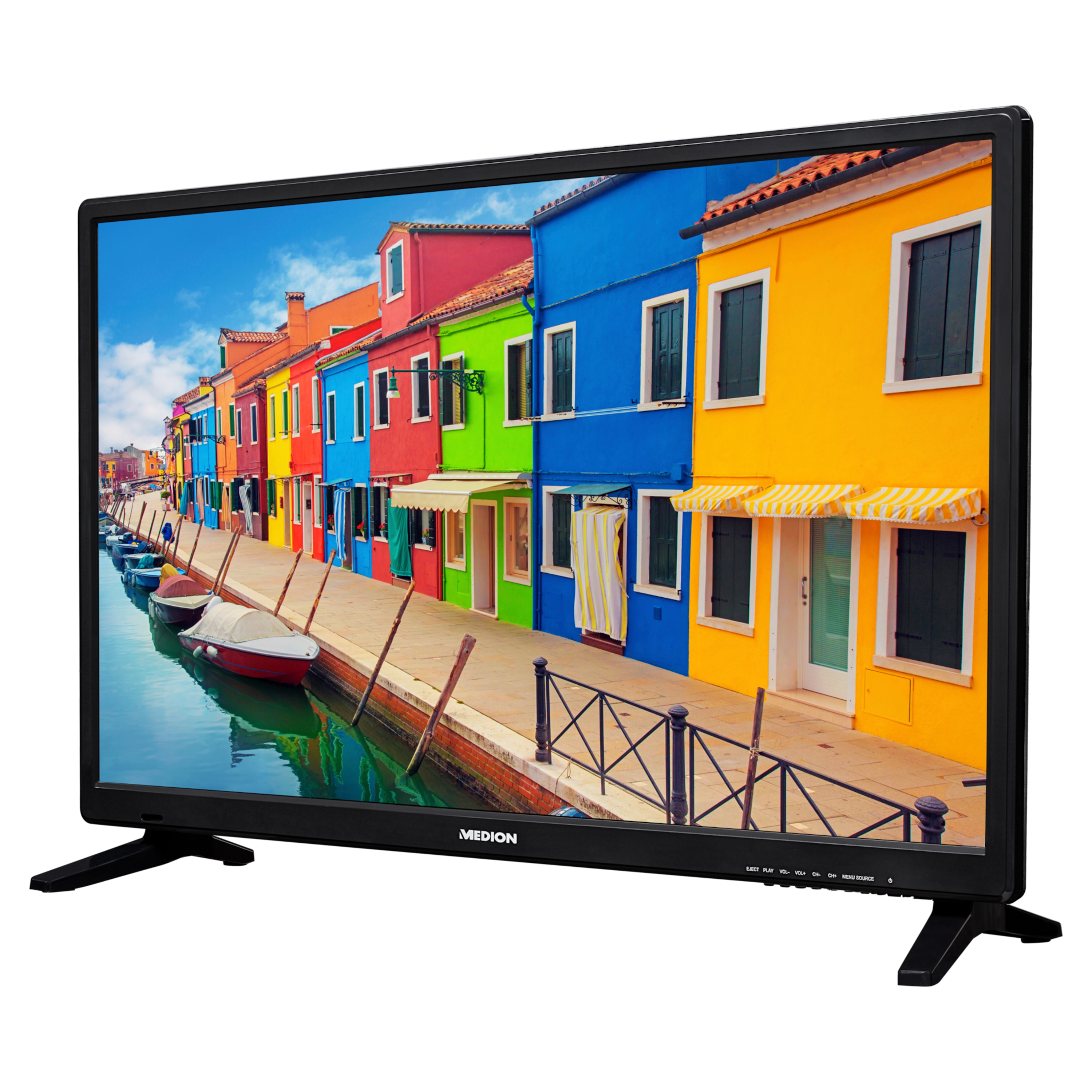 MEDION® LIFE® E12837 LCD-TV, 69,9 cm (27,5'') HD Fernseher, inkl. DVB-T 2 HD Modul (3 Monate freenet TV gratis) - ARTIKELSET