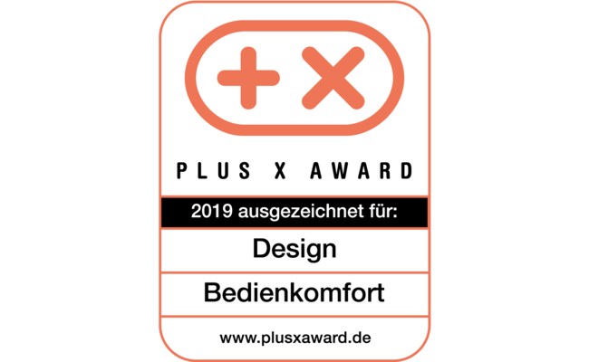 PlusX Award: Design und Bedienkomfort