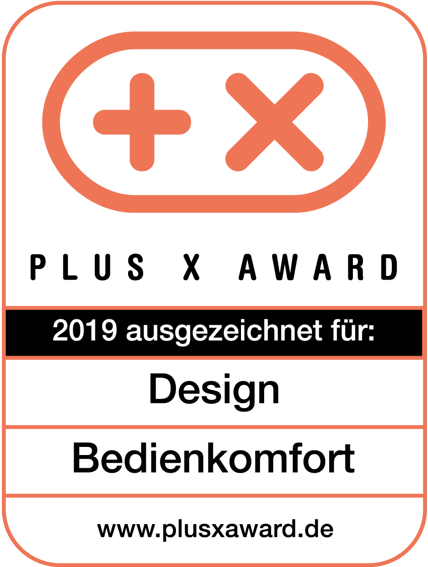 PlusX Award: Design und Bedienkomfort
