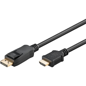 GOOBAY DisplayPort auf HDMI™ Adapterkabel, eine einfache Lösung für das Hinzufügen eines externen Monitors, Plug & Play