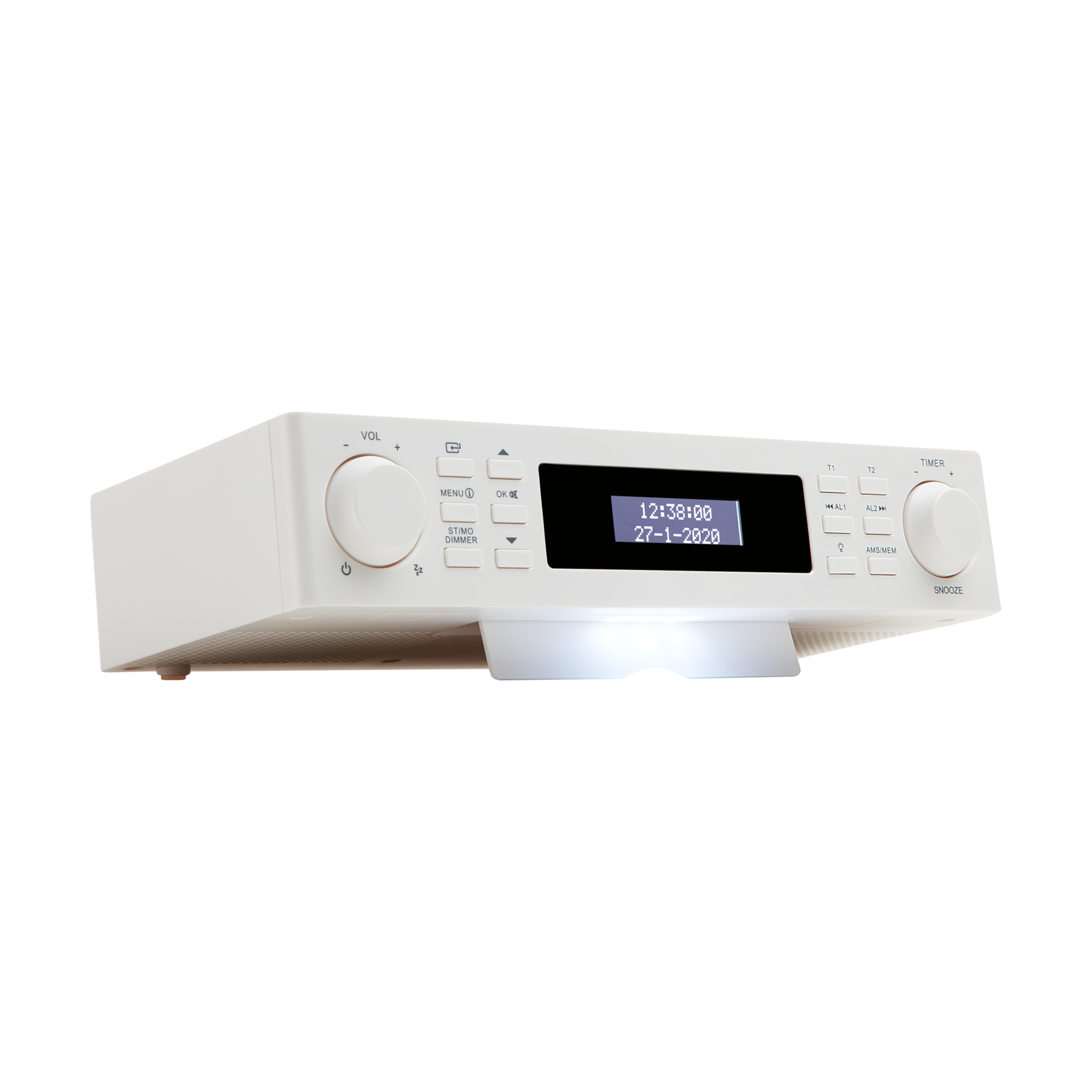 MEDION® LIFE® E66531 DAB+ Unterbauradio, Dot Matrix LCD-Display, PLL-UKW, Bassanhebung, Alarm- und Timerfunktion, automatischer Displaydimmer, 2 x 10 W max. Musikausgangsleistung  (B-Ware)