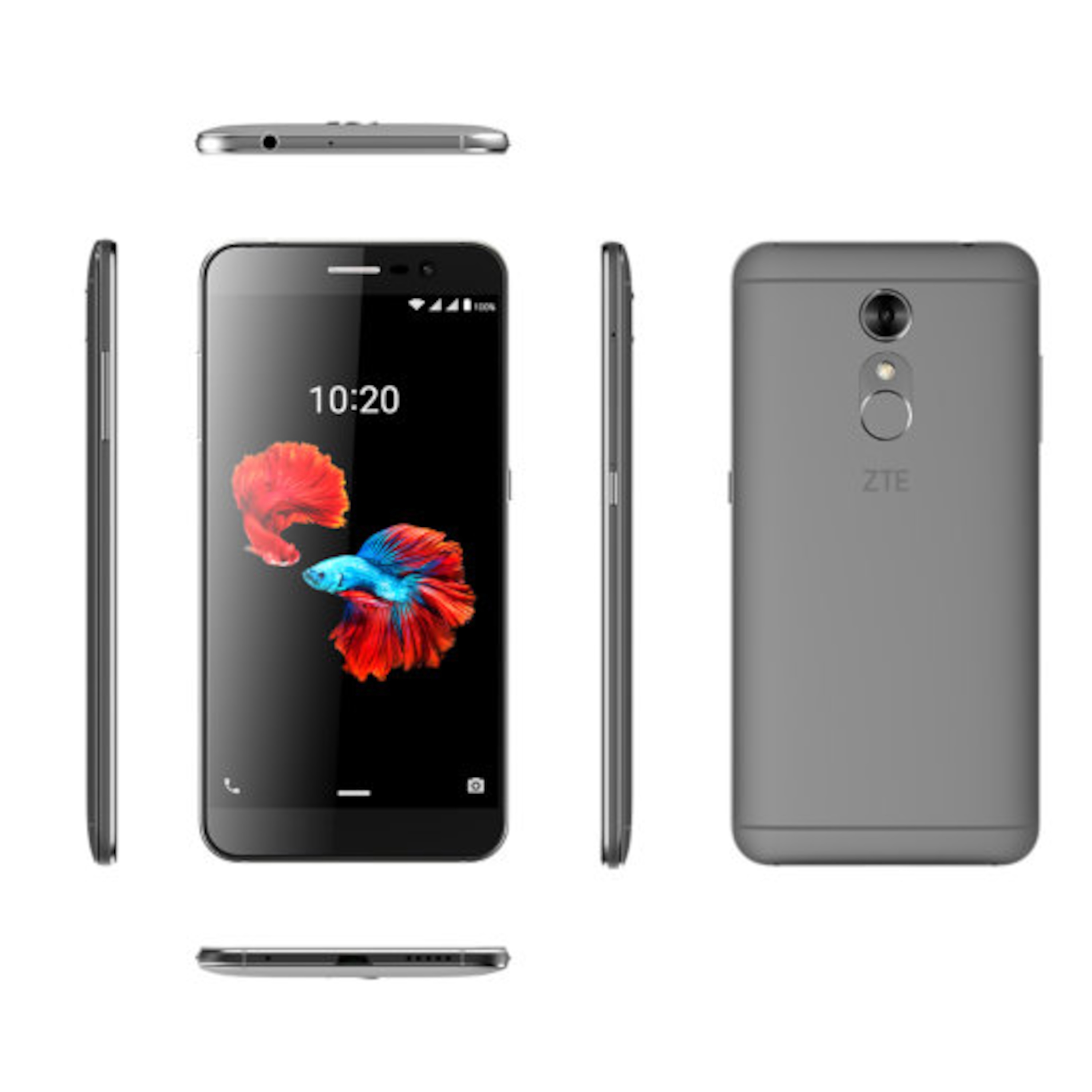 ZTE A910 Smartphone 1,3 GHz Quad-Core 13 MP 16 GB Dual-SIM Grau