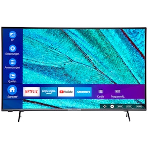 MEDION® LIFE® X15598 LCD Smart-TV | 138,8 cm (55'') Ultra HD Display | HDR | Micro Dimming | PVR ready | Netflix | Amazon Prime Video | Bluetooth® | DTS HD Sound | HD Triple Tuner | CI+