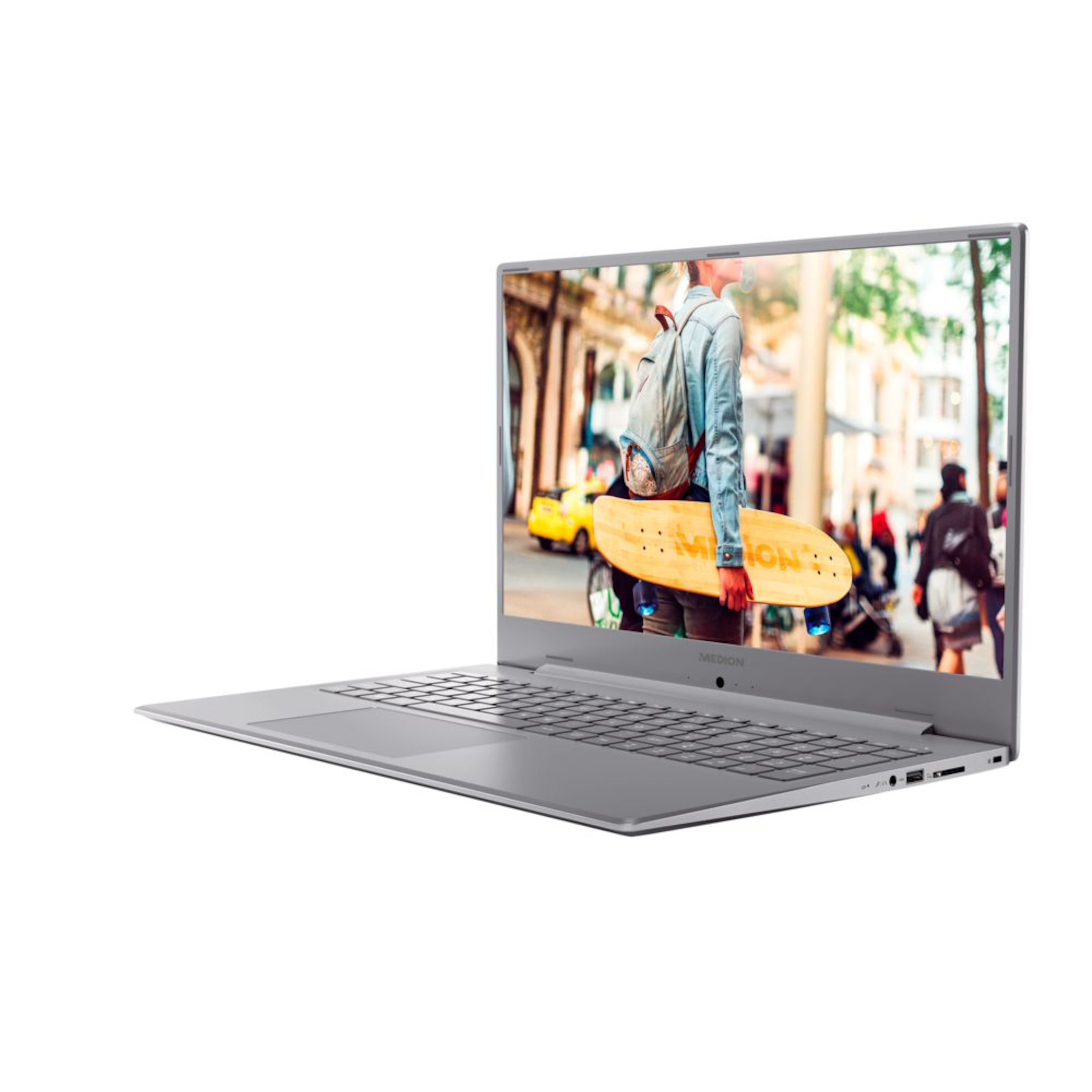 MEDION® AKOYA® E17201, Intel® Pentium® Silver N5000, Windows 10 Home, 43,9 cm (17,3") FHD Display, 1 TB HDD, 8 GB RAM, Schlankes Design, Schnellladefunktion, Notebook + GRATIS Notebook Tasche