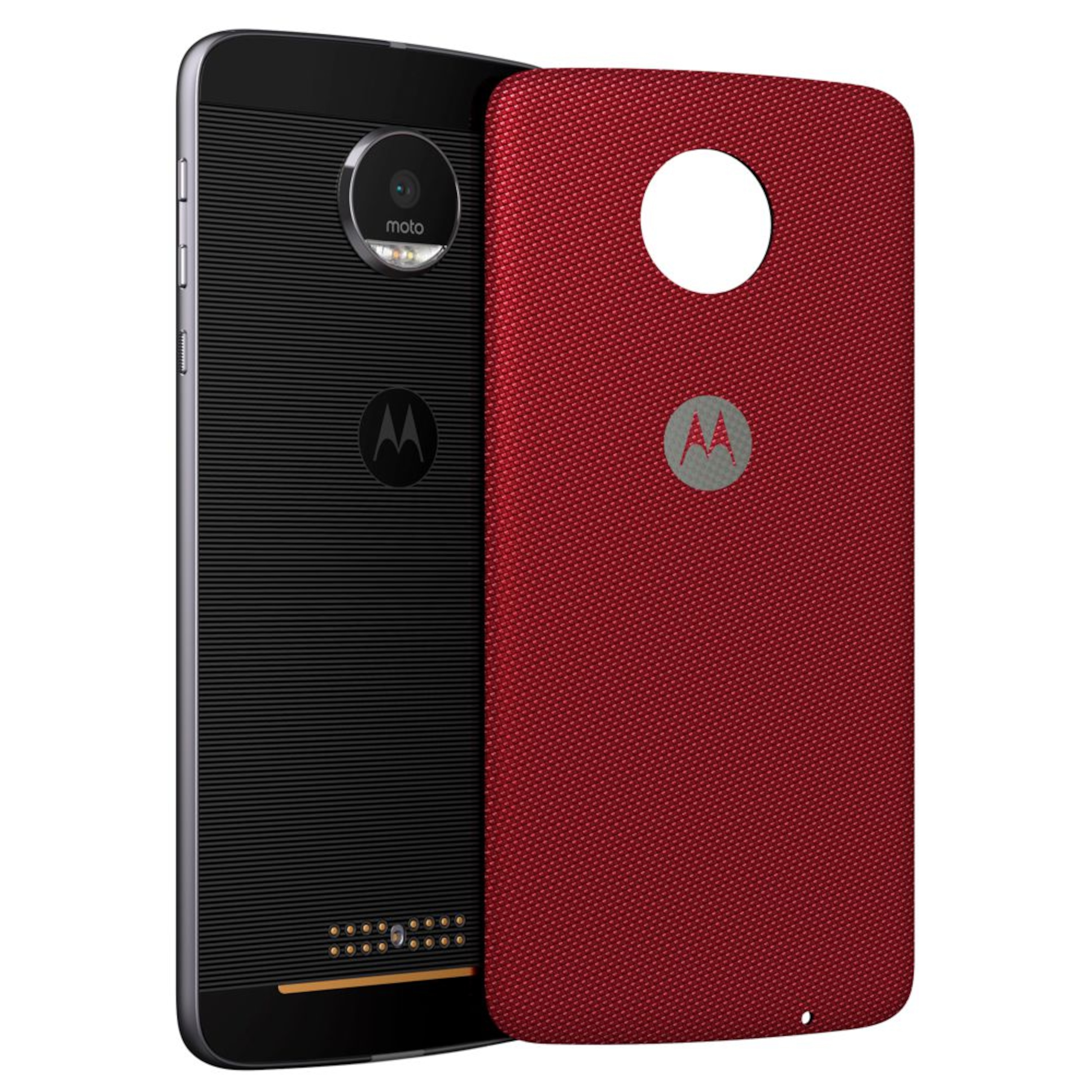 MOTOROLA moto Style Shell Crimson Ballistic Nylon Back-Cover, Premium-Materialien, individuell anpasspar, geeignet für alle Smartphones der moto z Familie