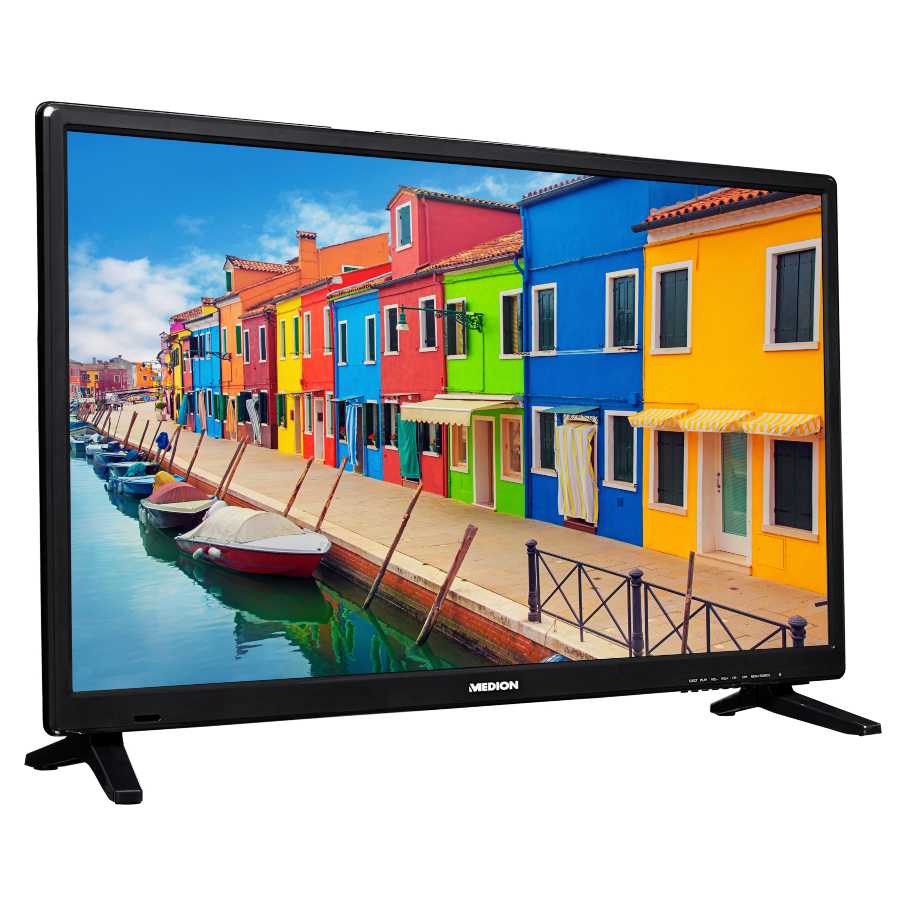 MEDION® LIFE® E12837 LCD-TV, 69,9 cm (27,5'') HD Fernseher, inkl. DVB-T 2 HD Modul (3 Monate freenet TV gratis) - ARTIKELSET