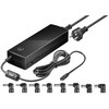 WENTRONIC Notebook Netzteil, 134,5 W, universell, 8 Adapterstecker, Sicherheitsfunktionen, bis zu 96% Energieeinsparung im Stand-By Modus