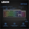 LENOVO Legion K500 mechanische Gaming Tastatur, 3-Zonen-Layout, RGB, 105 programmierbare Tasten, bis zu 50 Millionen Klicks