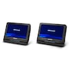 MEDION® LIFE® E72053 Portabler DVD-Player mit zwei digitalen 17,7 cm (7") Displays, 2 x 2 W RMS, 7 Soundvoreinstellungen, hintergrundbeleuchtete Tasten