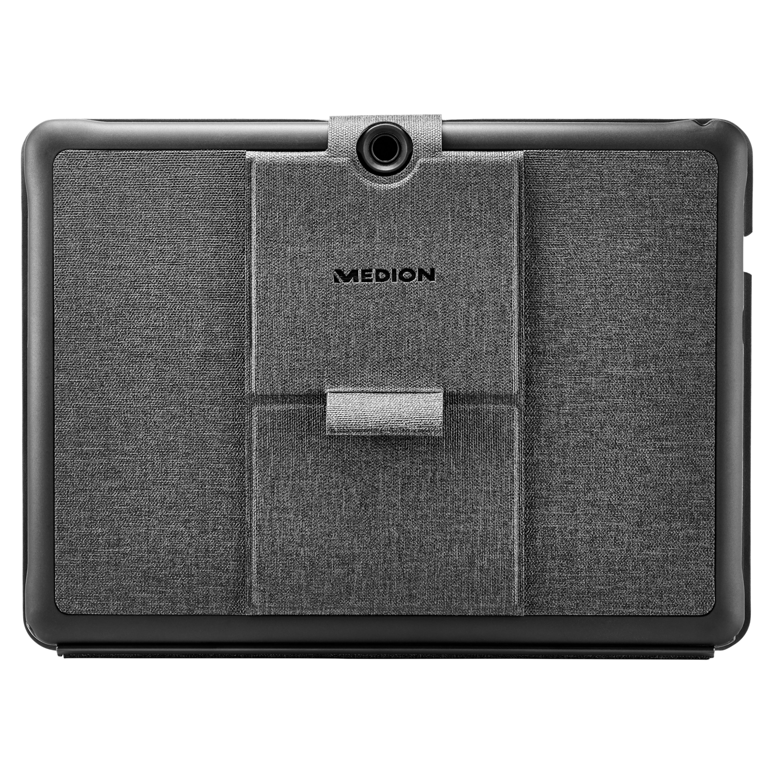 MEDION® Schutzhülle mit abnehmbarer Bluetooth® Tastatur (MD61059), integrierter Standfuß und Stifthalter, kompatibel mit den MEDION® Education Tablets