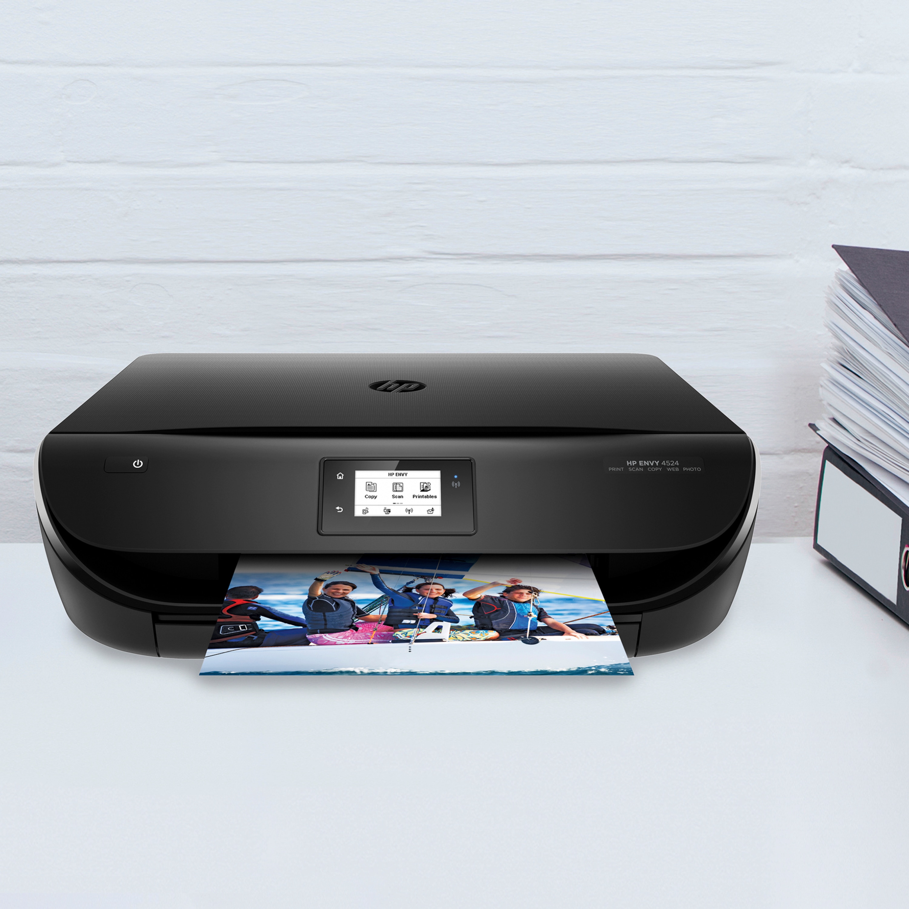 HP ENVY 4524 All-in-One Drucker - Drucken, Kopieren und Scannen mit einem Gerät, WLAN 802.11n, USB 2.0, Wireless Direkt Technologie