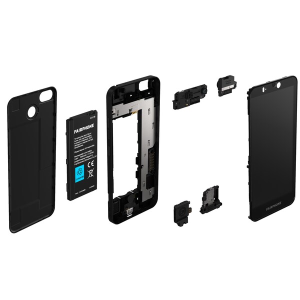 FAIRPHONE 3 Plus 64 GB, schwarz