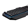 MEDION® ERAZER® X81200 Semi-Mechanische Gaming Tastatur, präziser und definierter Tastenhub mit Klick, Makrotasten, Anti-Ghosting, stoffumanteltes USB-Kabel. Hintergrundbeleuchtung mit 7 Farben