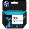 HP 304 Original Druckerpatrone Farbe, Cyan/Magenta/Gelb, gestochen scharfe Texte, Bilder und Grafiken in brillanten Farben, zum Drucken von hochwertigen Fotos und Dokumenten, zuverlässige Druckqualität