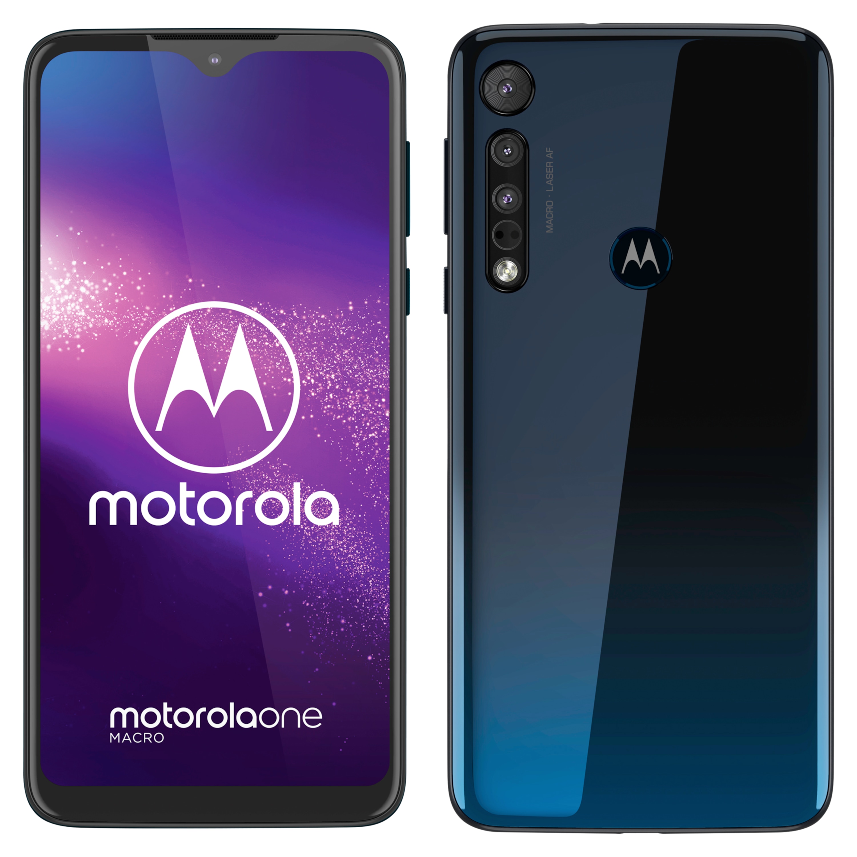 MOTOROLA One Macro Smartphone, 15,75 cm (6,2'') HD+ Display, Android™ 9, 64 GB Speicher, 4 GB RAM, Octa-Core-Prozessor, Dual-SIM, LTE
