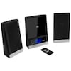 MEDION® LIFE® E64074 Mikro-Audio-System mit CD-Player UKW/MW Stereo Radio, Weckfunktion, 30 Senderspreicher, LC-Display mit blauer Hintergrundbeleuchtung, 2 x 25 W