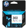 HP 302 Original Druckerpatrone Farbe, Cyan/Magenta/Gelb, gestochen scharfe Texte, Bilder und Grafiken in brillanten Farben, zum Drucken von hochwertigen Fotos und Dokumenten, zuverlässige Druckqualität