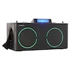 MEDION® LIFE® X61420 Partylautsprecher mit DJ-Controller, 2 LC-Displays, mit 8 multifunktionellen, beleuchtete Performance-Pads pro Deck, LED-Lichteffekte, einfach zu transportieren, 2 x 20 W RMS
