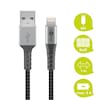 WENTRONIC Lightning auf USB-A Kabel, extra-robust, Apple MFi zertifiziert (z.B. für Apple iPhone, iPad, Geräte)