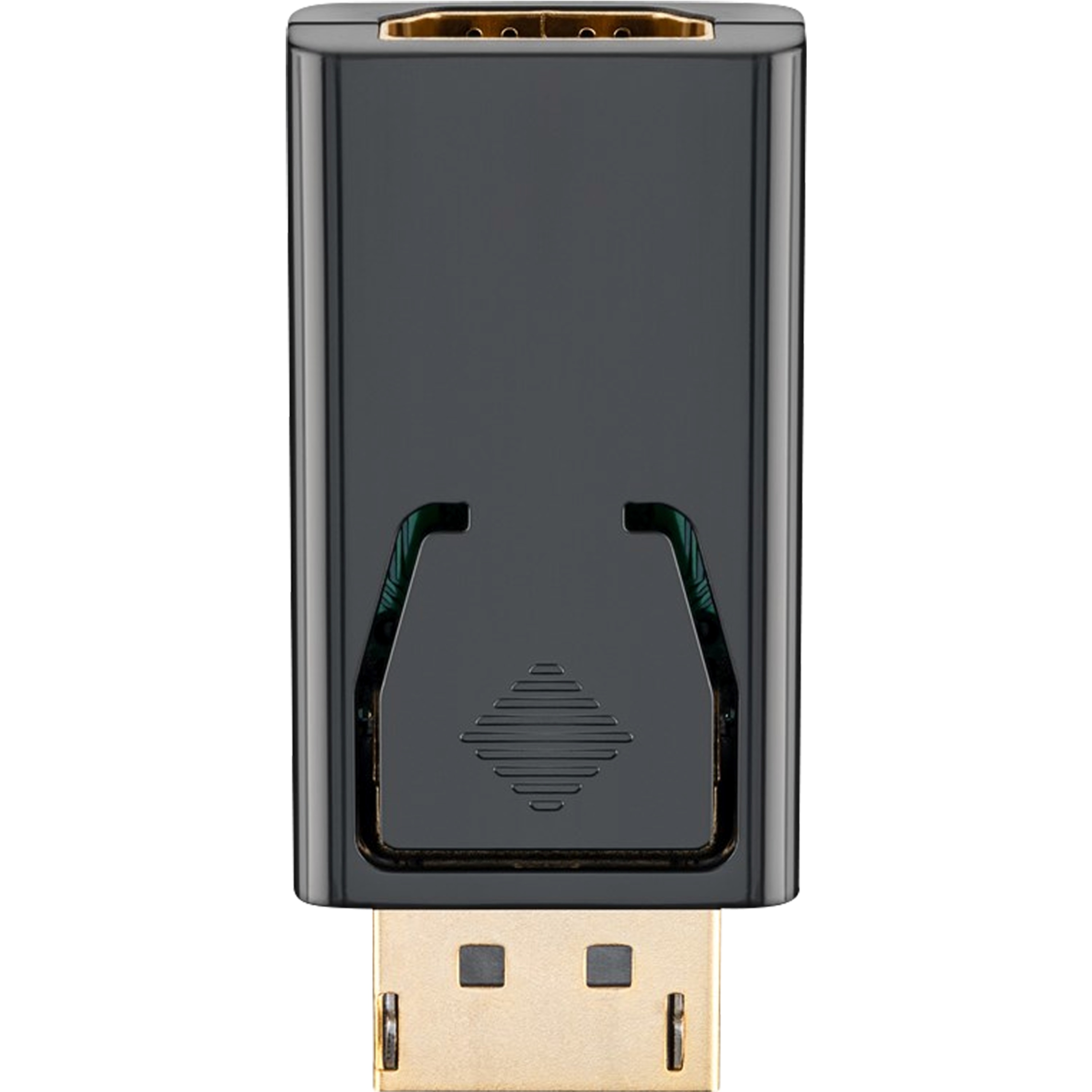 GOOBAY DisplayPort/HDMI™ Adapter 1.1, DisplayPort-Stecker auf HDMI™-Buchse, Plug & Play, vergoldete Kontakte, Stecker mit Verriegelung