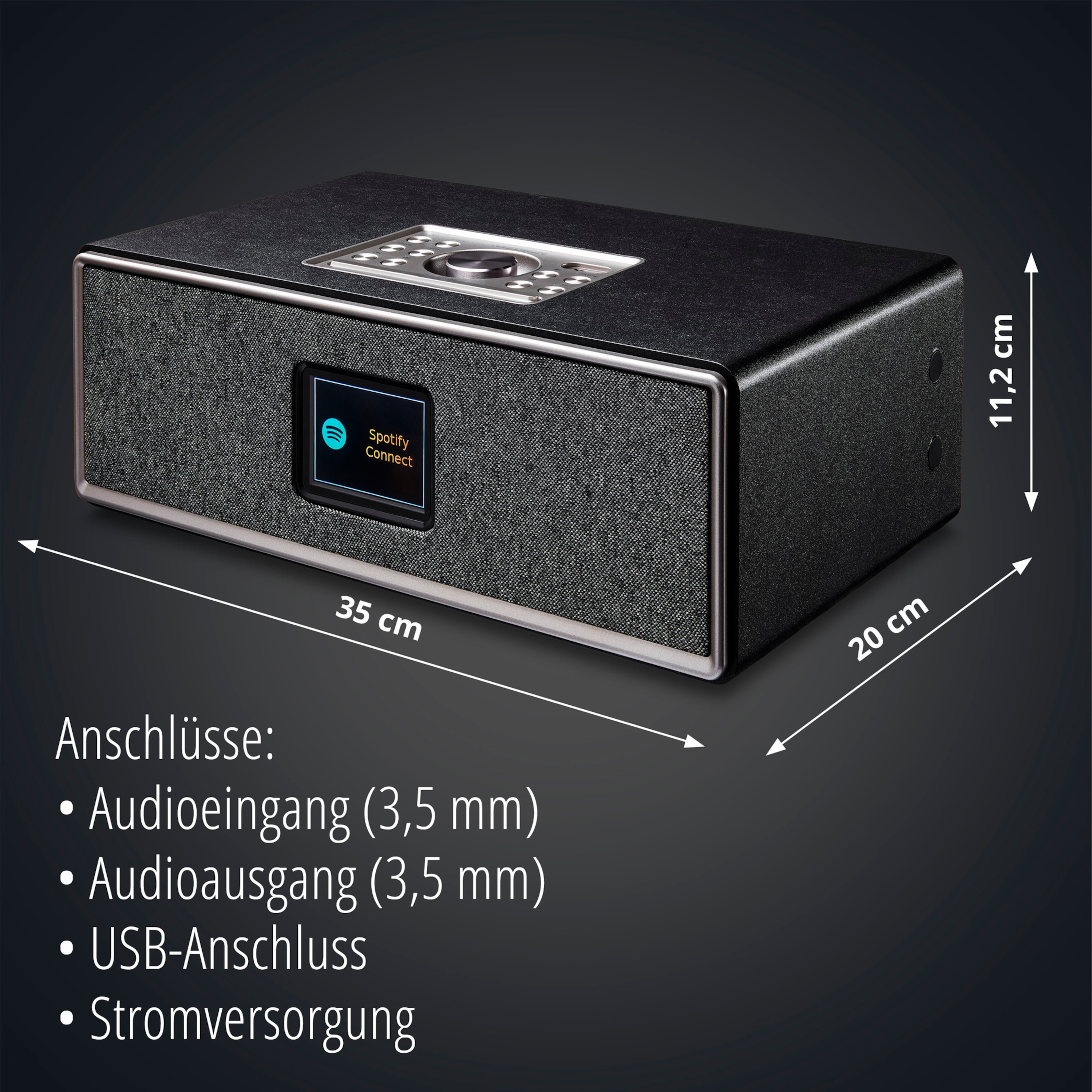 Medion Life P85700 All In One Audio System MEDION® LIFE® P85700 All-in-One Audio-System, 7,1 cm (2,8'') TFT