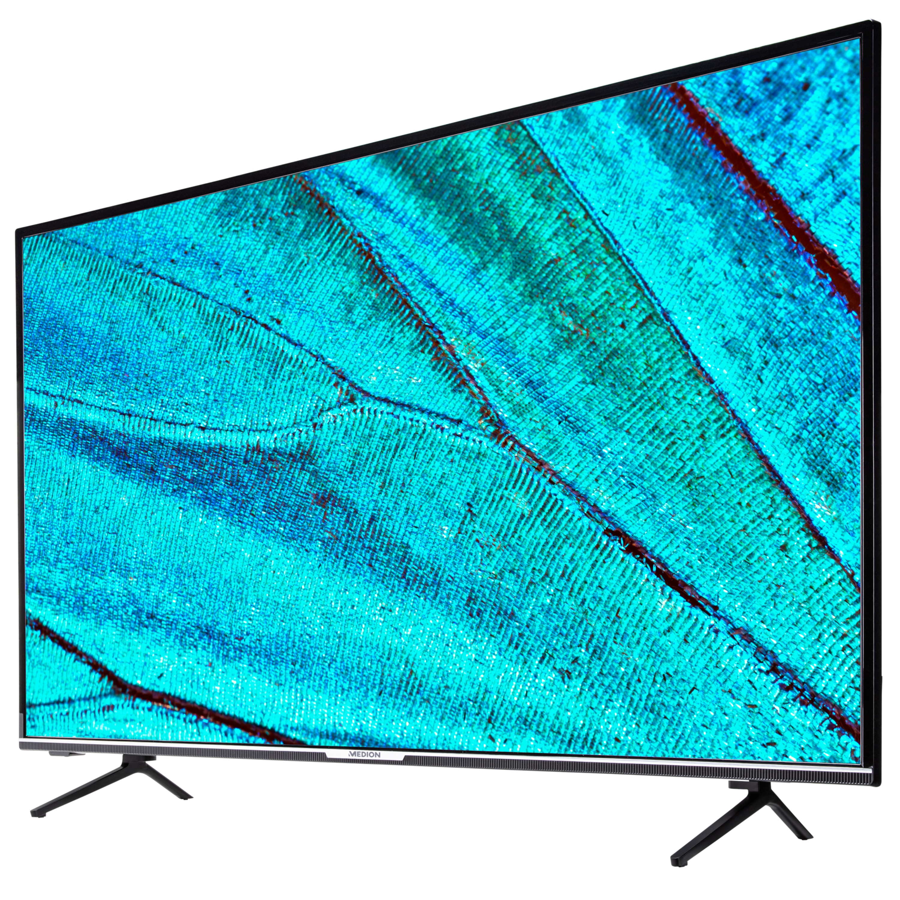 MEDION® LIFE® X15580 Smart-TV, 138,8 cm (55'') Ultra HD Fernseher, inkl. LIFE® P61220 TV-Soundbar mit Subwoofer - ARTIKELSET