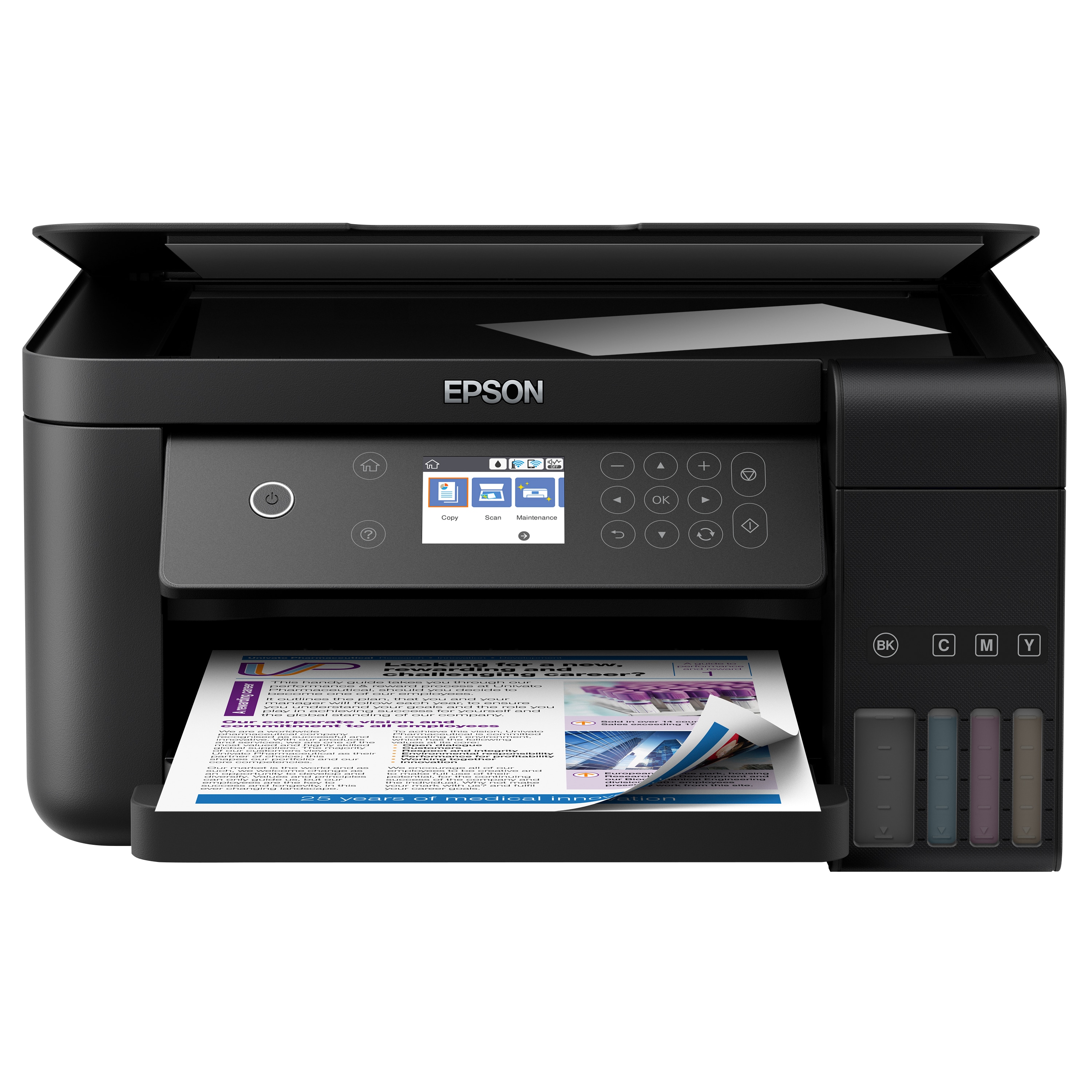EPSON EcoTank ET-3700 3-in-1-Drucker - Drucken, Scannen, Kopieren, Wi-Fi, USB, Epson Connect