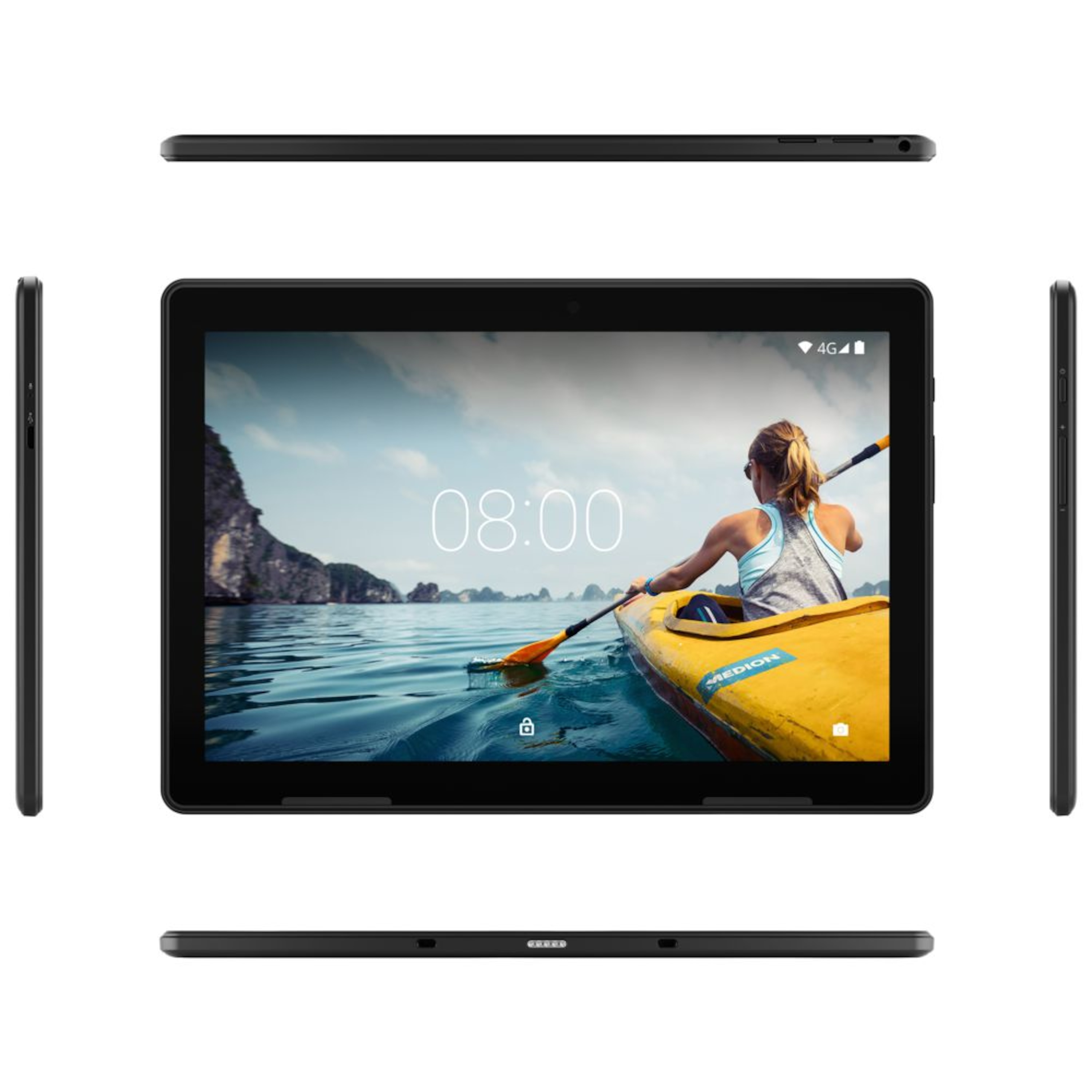 MEDION® LIFETAB® E10604 Tablet, 25,7 cm (10,1") FHD Display, Android™ 8.1, 32 GB Speicher, Quad-Core Prozessor, LTE, inkl. Multimode-Case mit integrierter Tastatur